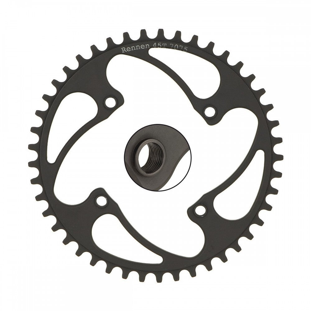 RENNEN 4 BOLT 104 THREADED CHAINRING - Pedal Champ