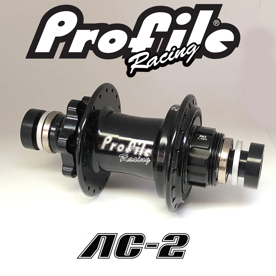 PROFILE AC-2 BMX REAR ISO DISC HUB 28H (BLACK) - Pedal Champ