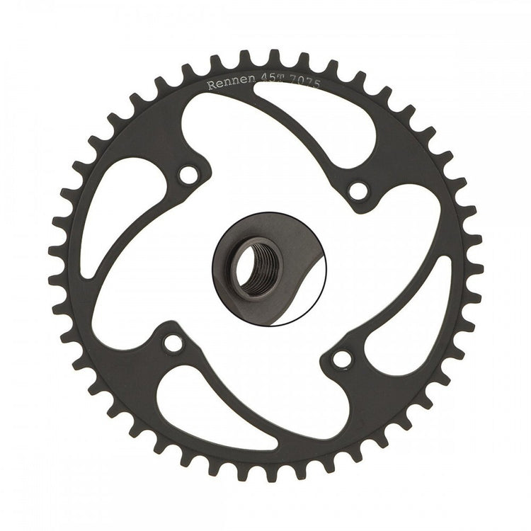 RENNEN 4 BOLT 104 THREADED CHAINRING - Pedal Champ