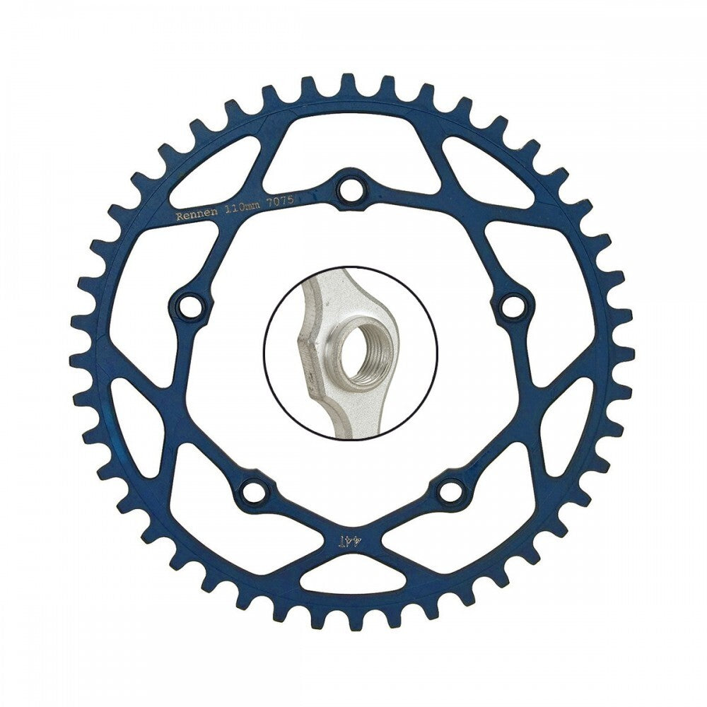 RENNEN 5 BOLT 110 THREADED CHAINRING