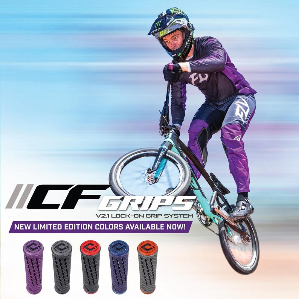 ODI CF FLANGELESS LOCK-ON GRIPS (5 Colours)