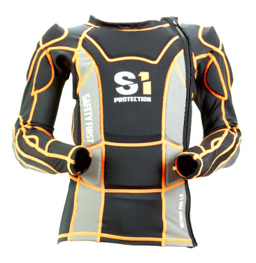 S1 Pro Race Safety Jacket Orange Adult - Pedal Champ