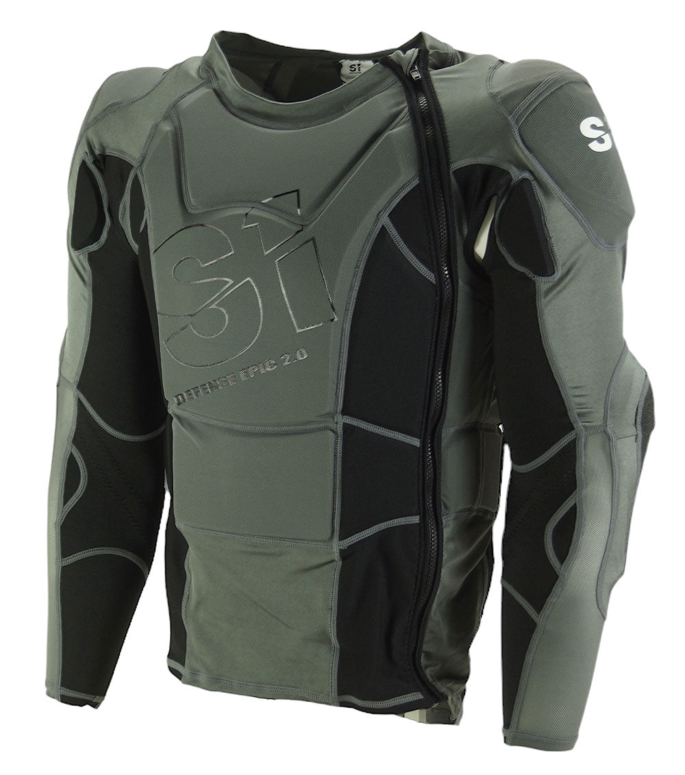 S1 Epic Hi Impact Kimmann Race Safety Jacket V2 Grey Youth - Pedal Champ