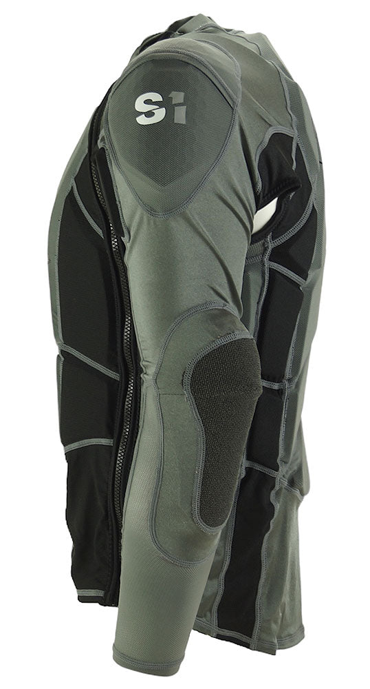 S1 Epic Hi Impact Kimmann Race Safety Jacket V2 Grey Youth - Pedal Champ