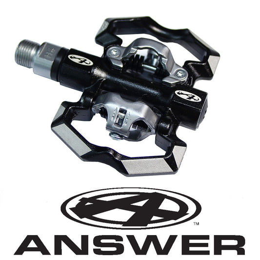 ANSWER POWER BOOSTER SENIOR CLIP PEDALS (BLACK) - Pedal Champ