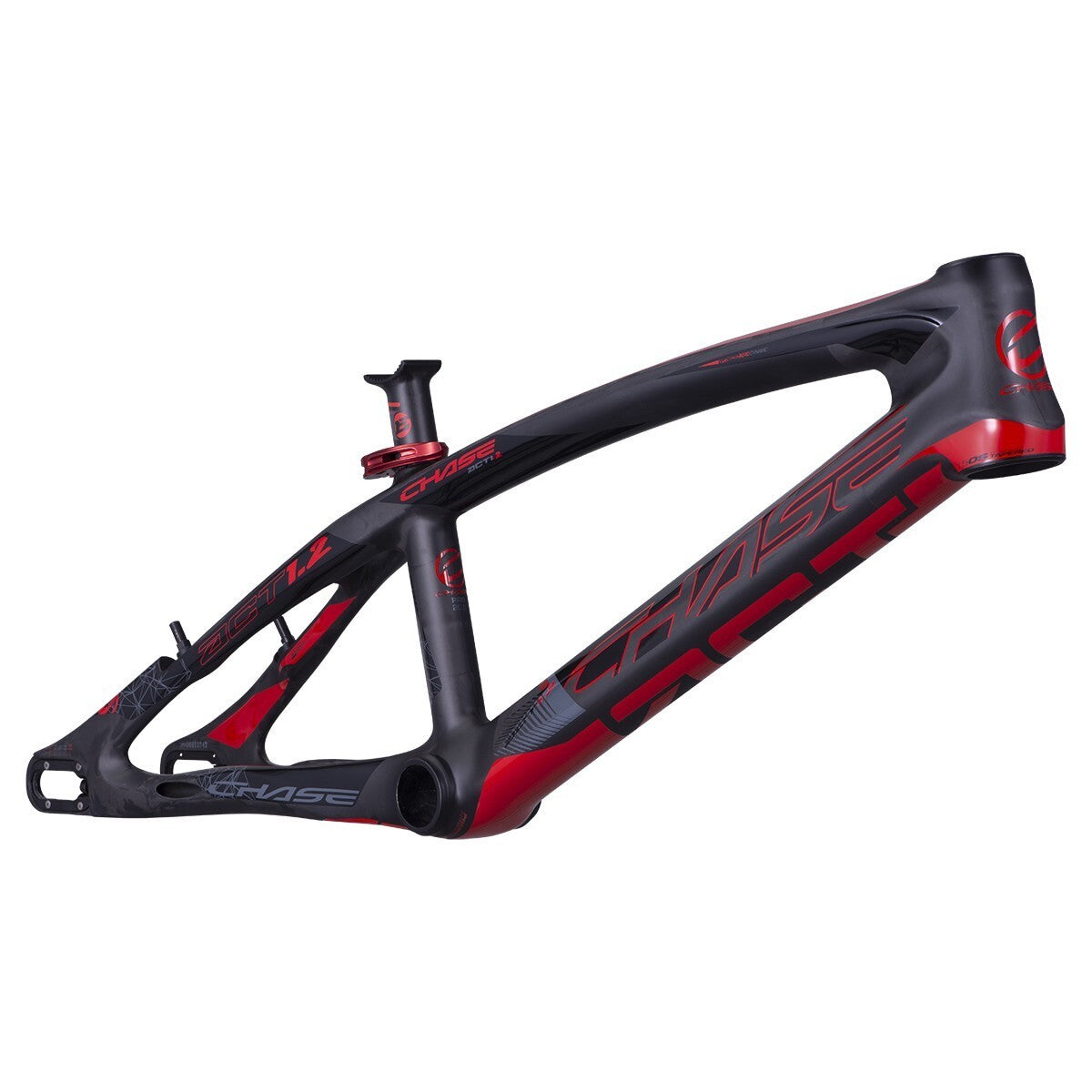 CHASE ACT 1.2 CARBON FRAME PRO-XXL+ 21.75"TT (BLACK/RED) - Pedal Champ