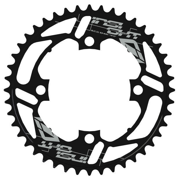 INSIGHT 4 BOLT CHAINRING 104MM BCD (BLACK 34T-45T) - Pedal Champ