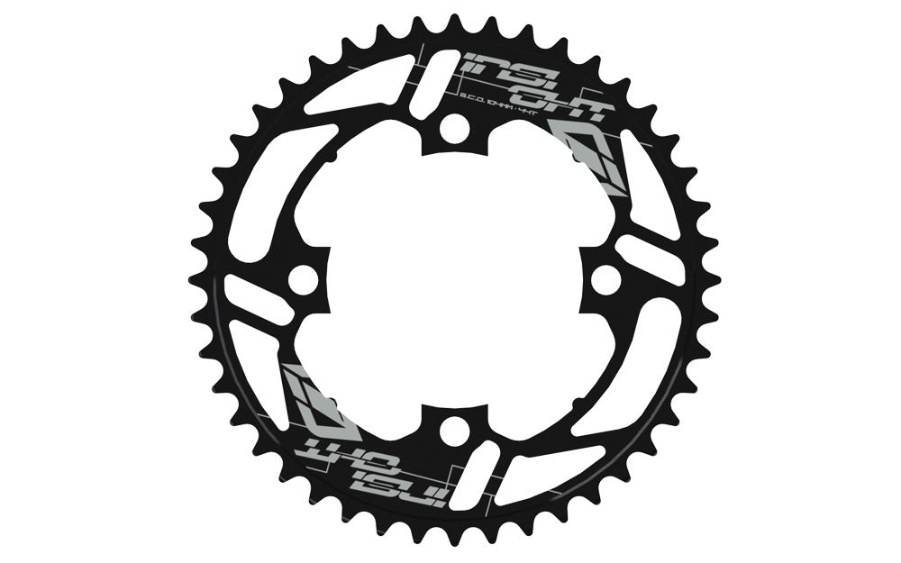 INSIGHT 4 BOLT CHAINRING 104MM BCD (BLACK 34T-45T) - Pedal Champ