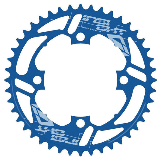 INSIGHT 4 BOLT CHAINRING 104MM BCD (BLUE 34T-44T) - Pedal Champ