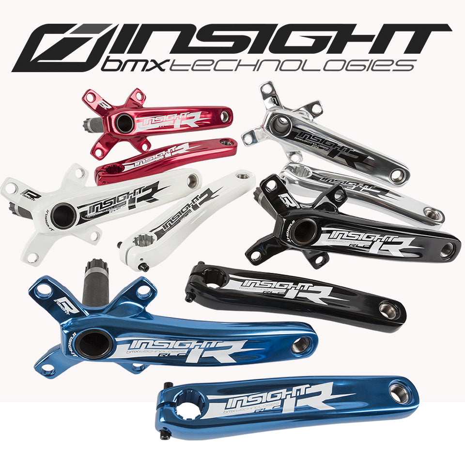 INSIGHT RLC ALLOY CRANK SET 2-PCE 4 BOLT (BLACK) - Pedal Champ