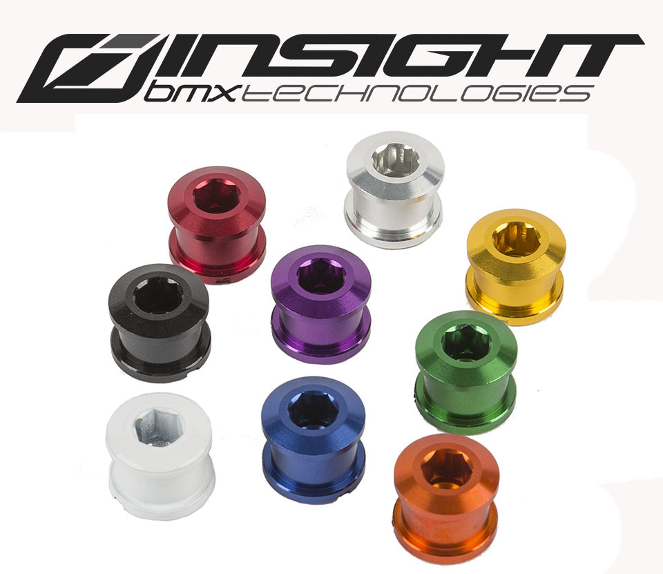 INSIGHT ALLOY CHAINRING BOLTS (6.5MM X 4MM - 9 COLOURS) - Pedal Champ