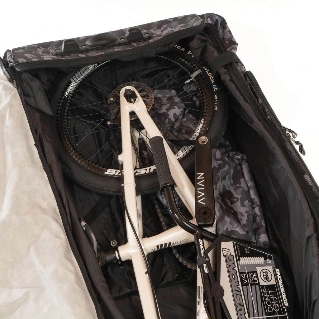 STAYSTRONG BIKE CARRY BAG V2 (BLACK-GREY CAMO) - Pedal Champ