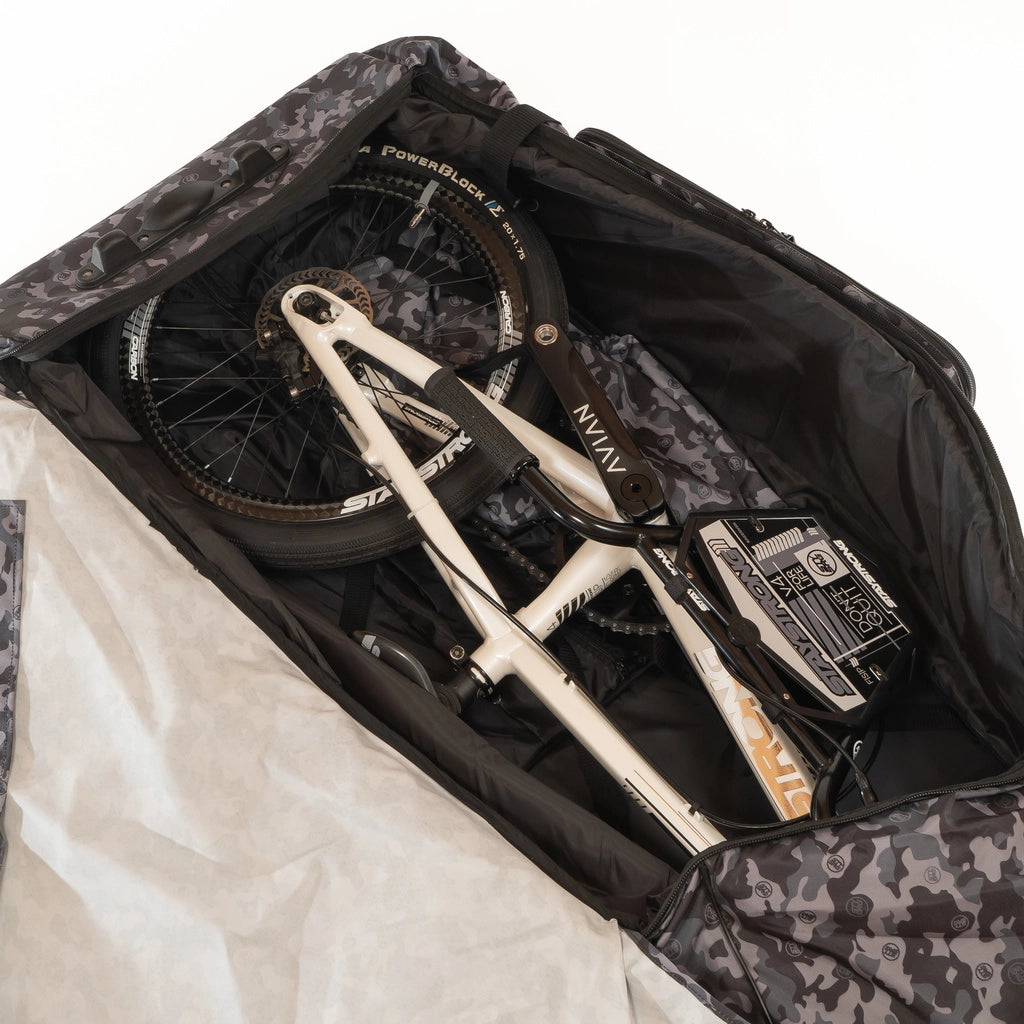 STAYSTRONG BIKE CARRY BAG V2 (BLACK-GREY CAMO) - Pedal Champ