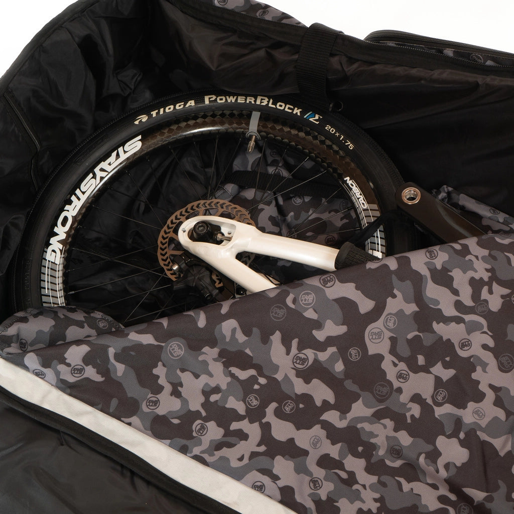 STAYSTRONG BIKE CARRY BAG V2 (BLACK-GREY CAMO) - Pedal Champ