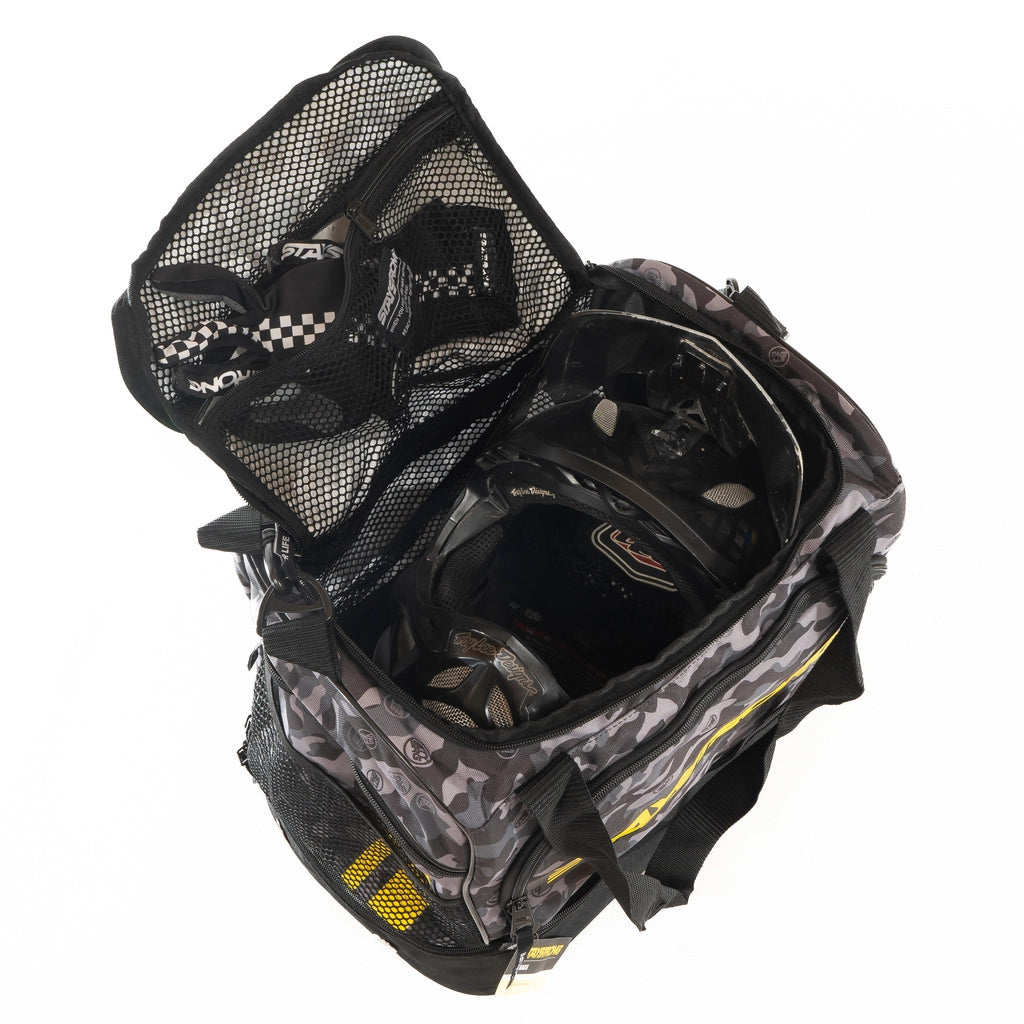 STAYSTRONG CHEVRON HELMET-KIT BAG (BLACK-GREY CAMO) - Pedal Champ