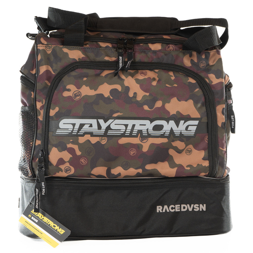 STAYSTRONG CHEVRON HELMET-KIT BAG (GREEN CAMO) - Pedal Champ