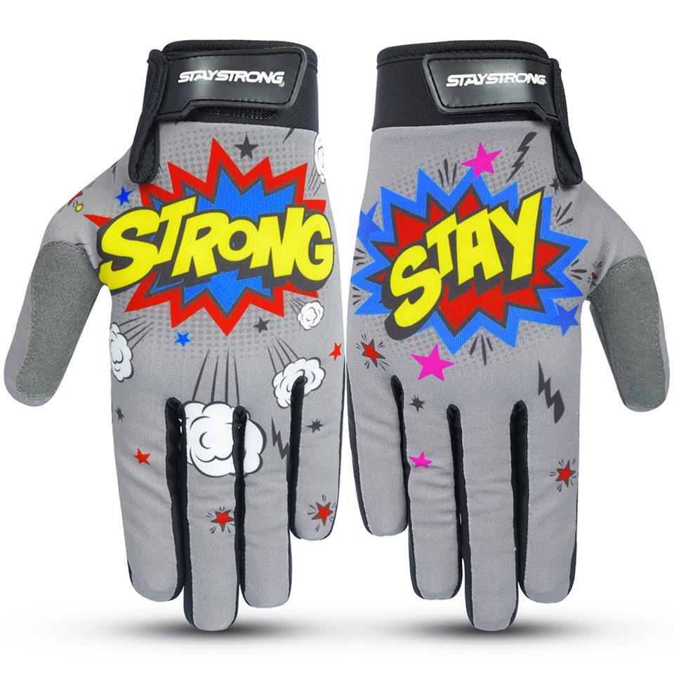 STAYSTRONG POW GLOVE (GREY) - Pedal Champ