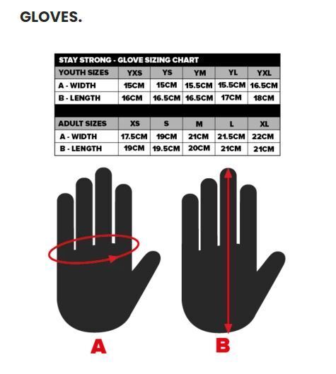 STAYSTRONG POW GLOVE (GREY) - Pedal Champ