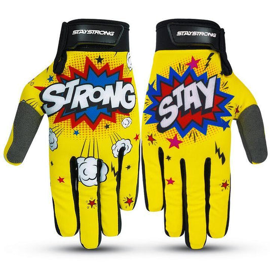 STAYSTRONG POW GLOVE (YELLOW) - Pedal Champ