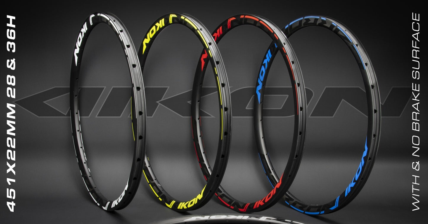 IKON CARBON RIM 20 X 1.1/8-3/8 36H (BRAKE) - Pedal Champ