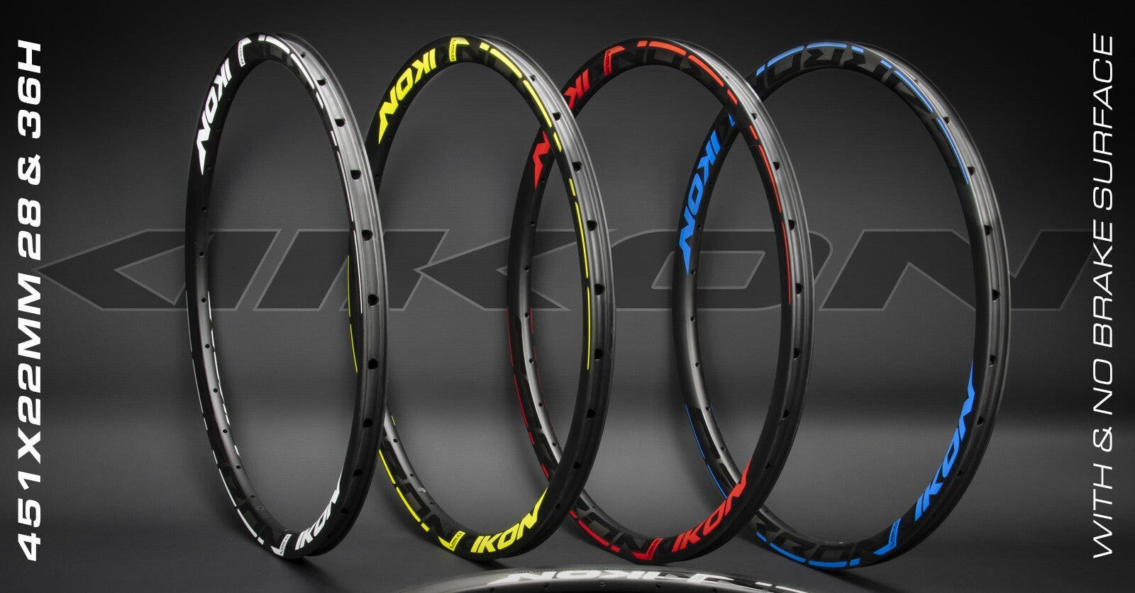 IKON CARBON RIM 20 X 1.1/8-3/8 36H (BRAKE) - Pedal Champ