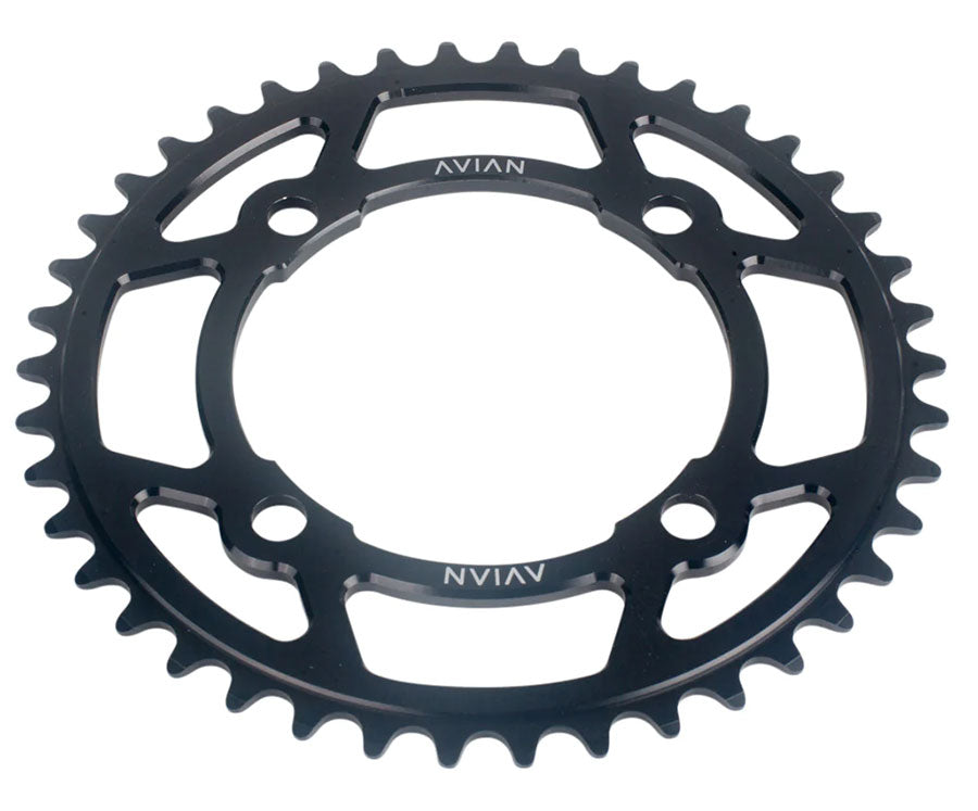 Avian 4-Bolt 7075 Chainring Black - Pedal Champ