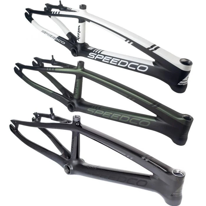 Speedco Velox V3 Carbon Frame Matte White - Pedal Champ